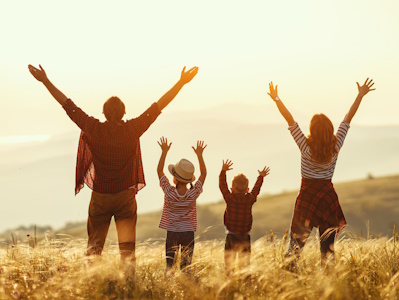 Ausflugstipps in Franken mit Kindern - Familie mit 2 Kindern